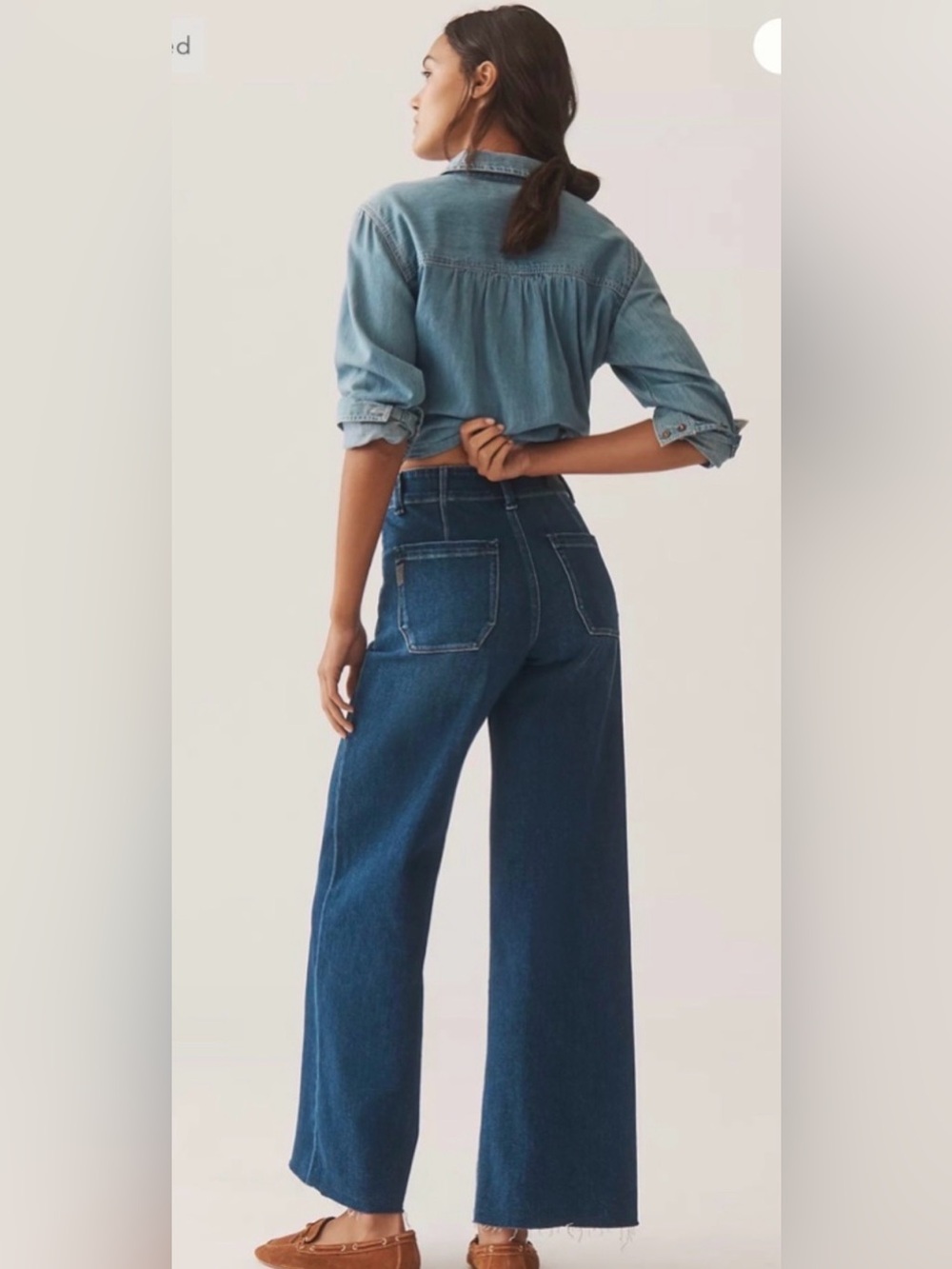 PAIGE Anessa Wide Leg Jeans - Picture 2 of 9